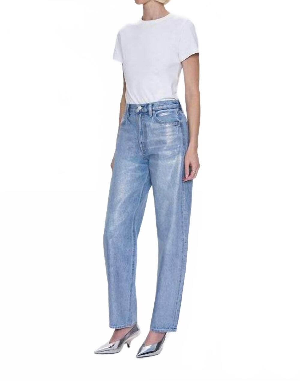 NEW PISTOLA wess high rise barrel jean in spellbound